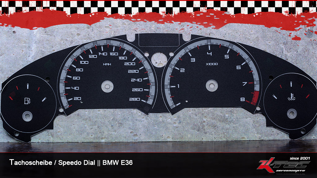 Bmw e36 280kmh tachoscheibe   -  (Bmw)