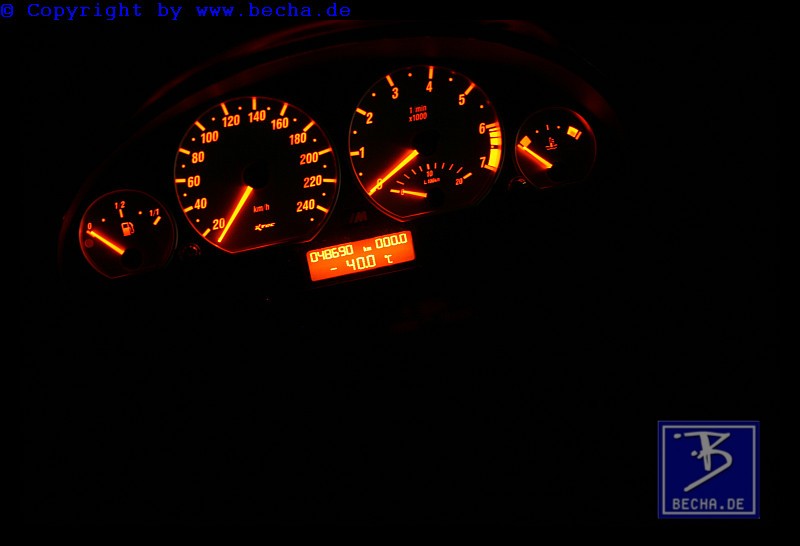 Bmw e46 silber becha  2    -  Tachoscheiben