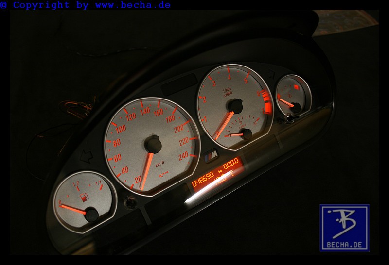 Bmw e46 silber becha  3    -  Tachoscheiben