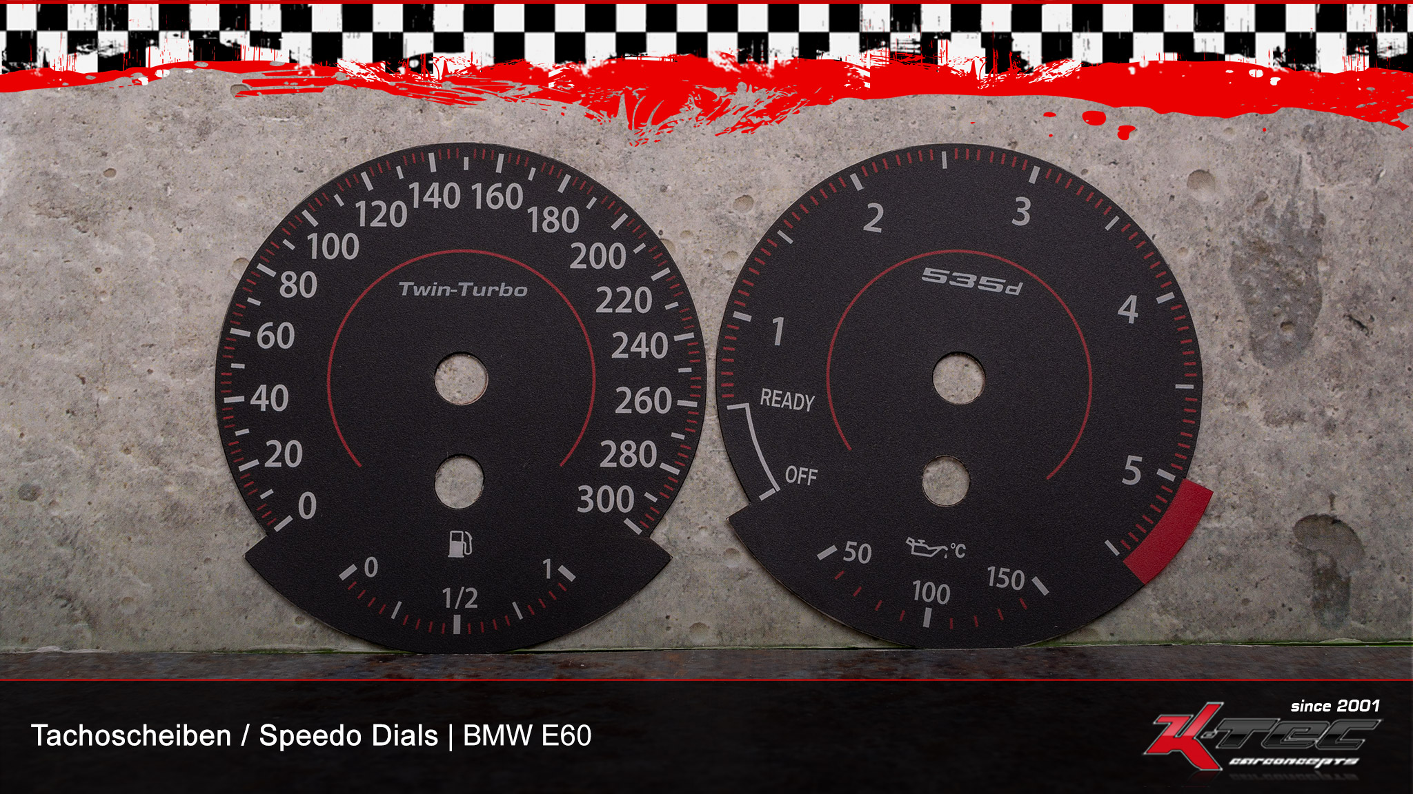 Bmw e60d f-design tachoscheiben   -  (Bmw)