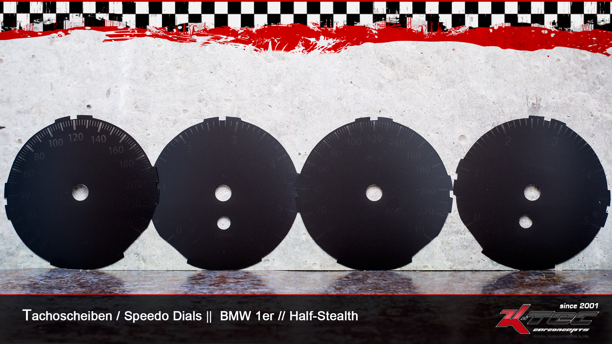 Bmw e82-87 half stealth tachoscheiben   -  (Bmw)