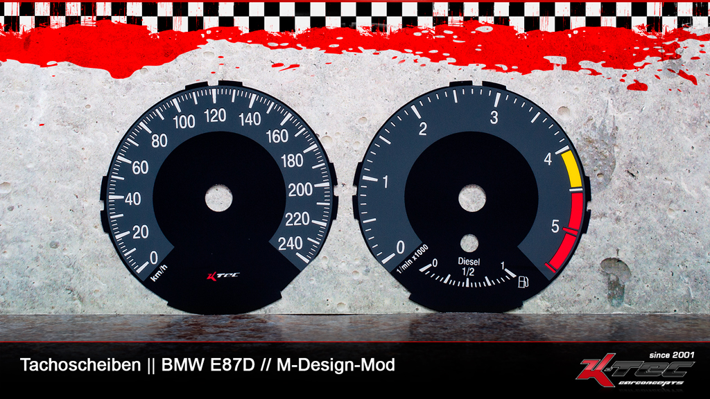 Bmw e87d m-design-mod tachoscheiben   -  (Bmw)