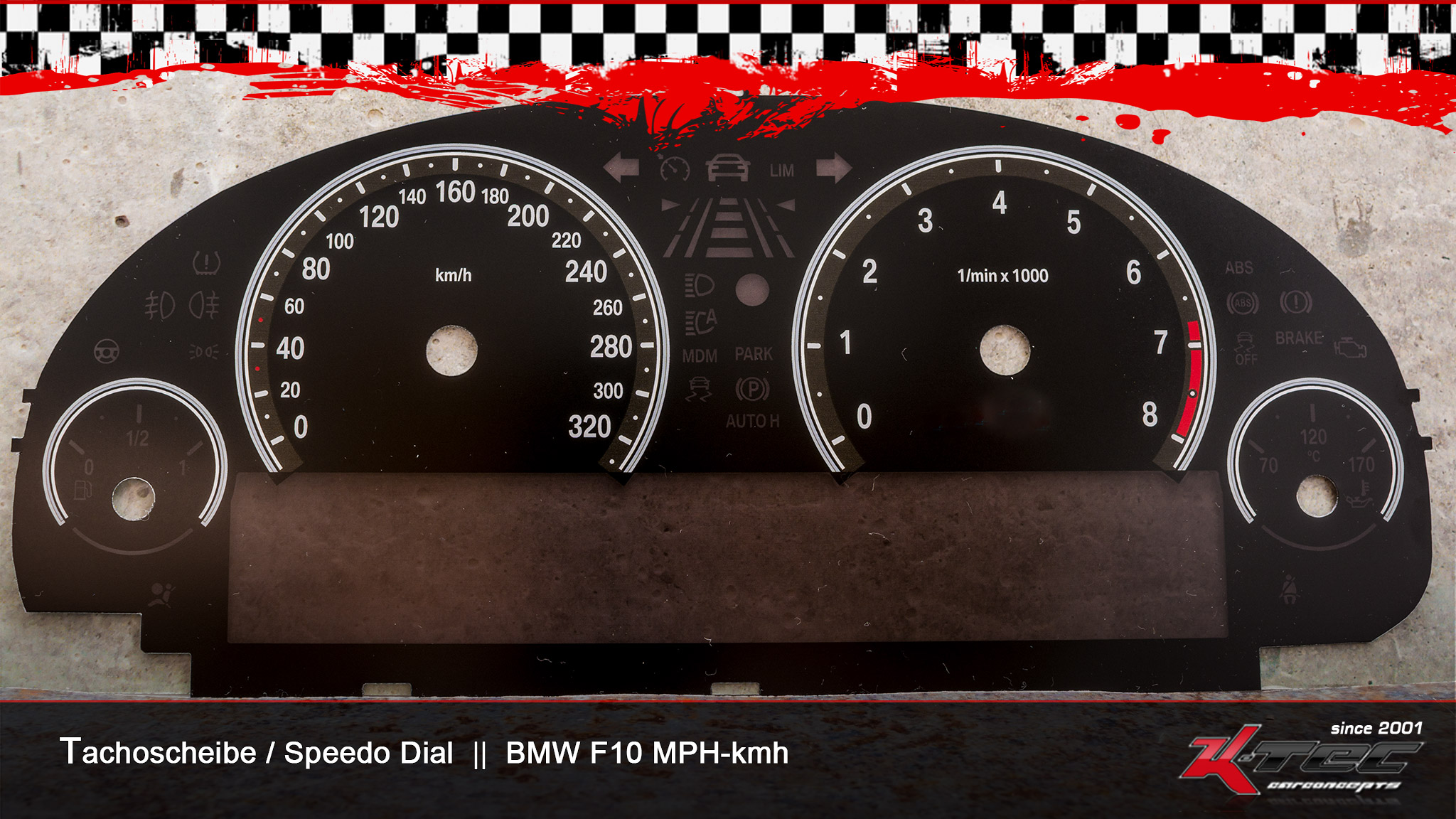 Bmw f10 mph kmh tachoscheibe   -  (Bmw)
